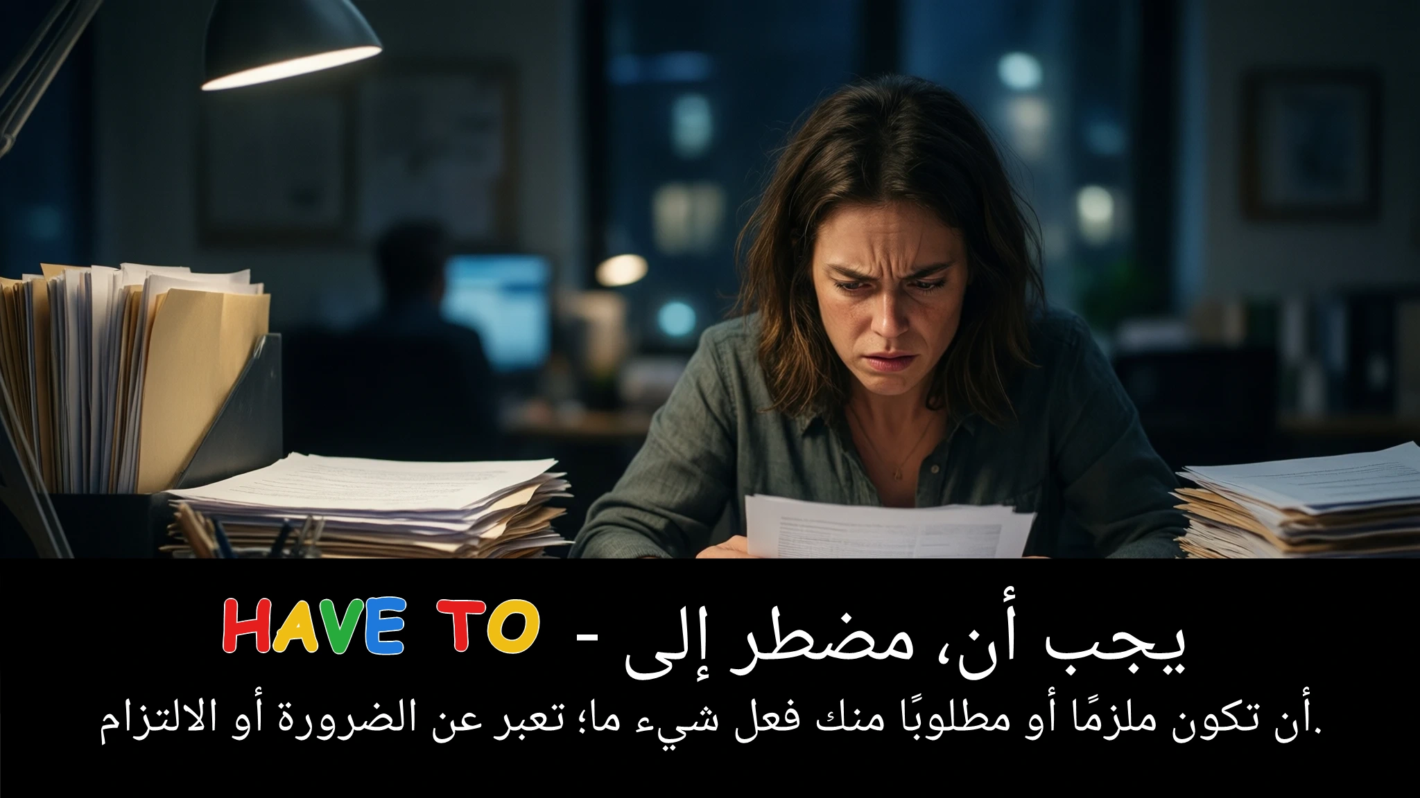 Arabic Illustration for have to